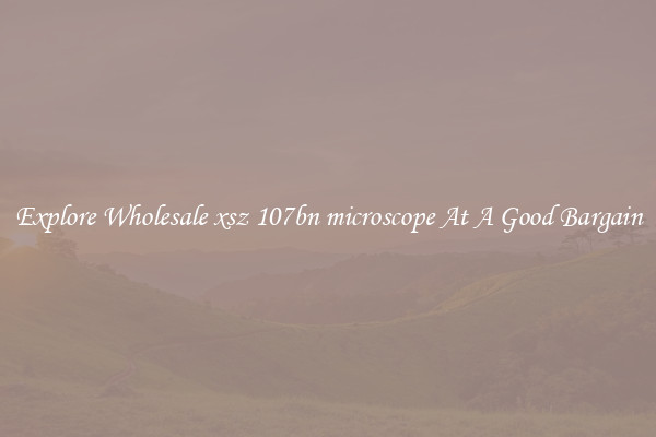 Explore Wholesale xsz 107bn microscope At A Good Bargain