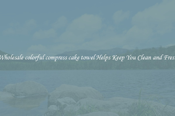 Wholesale colorful compress cake towel Helps Keep You Clean and Fresh