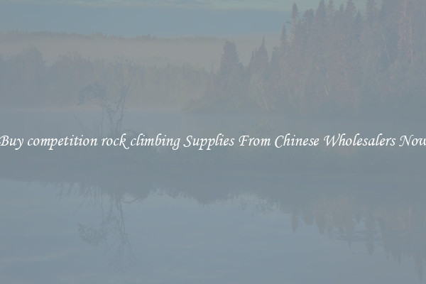 Buy competition rock climbing Supplies From Chinese Wholesalers Now