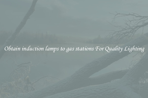 Obtain induction lamps to gas stations For Quality Lighting