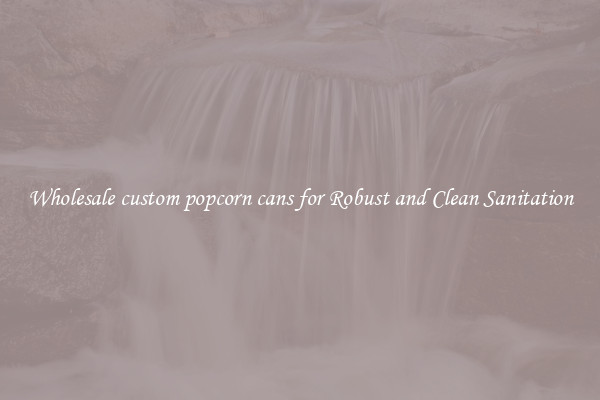 Wholesale custom popcorn cans for Robust and Clean Sanitation