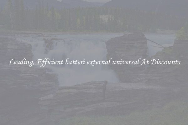 Leading, Efficient batteri external universal At Discounts