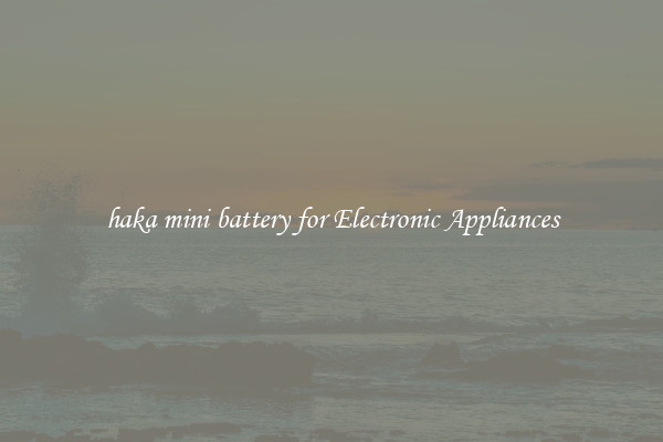 haka mini battery for Electronic Appliances