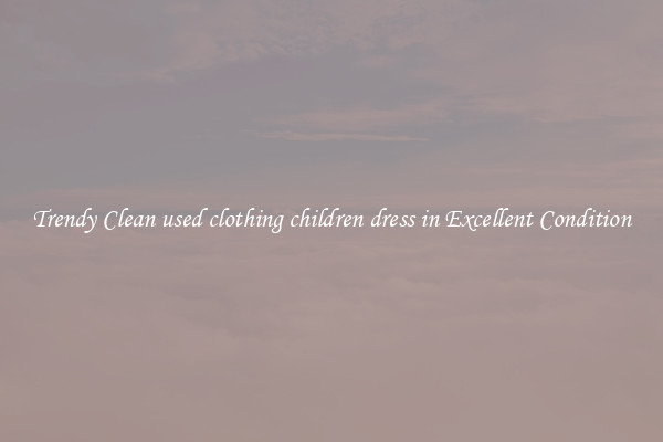 Trendy Clean used clothing children dress in Excellent Condition