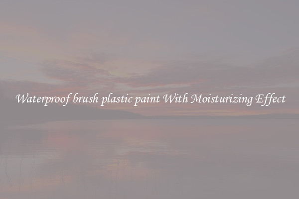 Waterproof brush plastic paint With Moisturizing Effect
