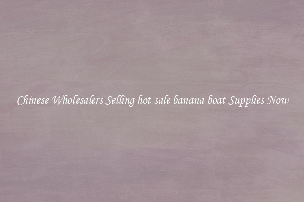 Chinese Wholesalers Selling hot sale banana boat Supplies Now