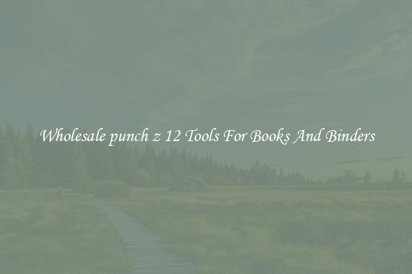 Wholesale punch z 12 Tools For Books And Binders