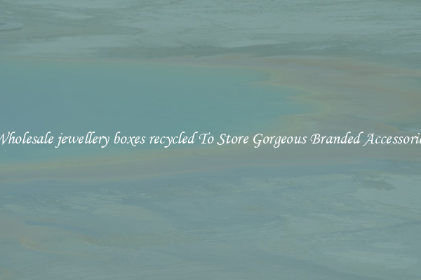 Wholesale jewellery boxes recycled To Store Gorgeous Branded Accessories