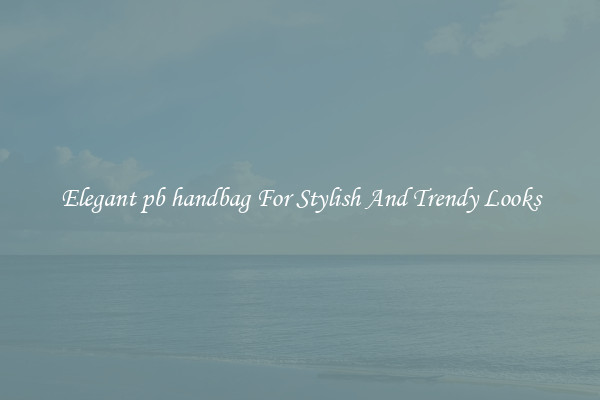 Elegant pb handbag For Stylish And Trendy Looks