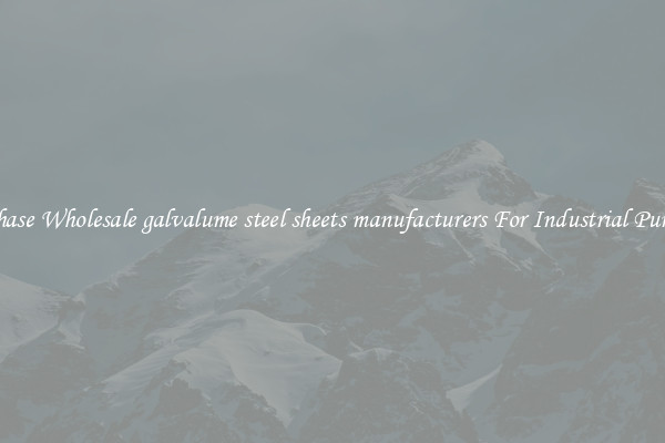 Purchase Wholesale galvalume steel sheets manufacturers For Industrial Purposes